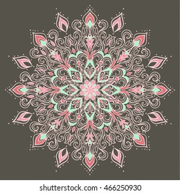Vector Ethnic mandala.Vintage decorative elements
