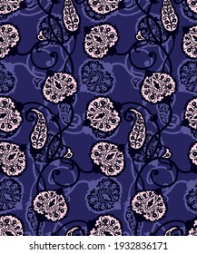 Vector Ethnic Paisley Pattern Design
