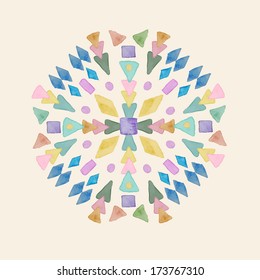 Vector ethnic pattern background 