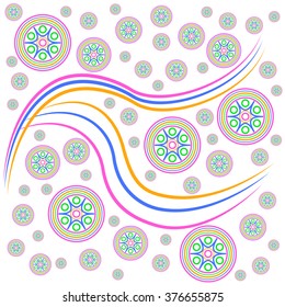 Vector ethnic pattern background