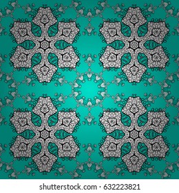 Vector ethnic pattern can be used for wallpaper, pattern fills, coloring books and pages for kids and adults. Blue background. Doodle background in vector with doodles, flowers and paisley.