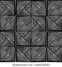 Vector ethnic seamless pattern. Tribal vintage hand drawn with aztec ornament ready for print.