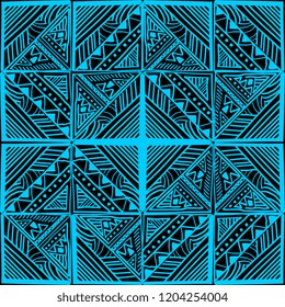 Vector ethnic seamless pattern. Tribal vintage hand drawn with aztec ornament ready for print.