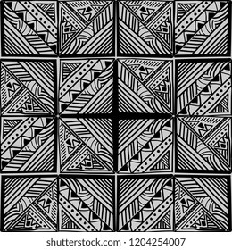 Vector ethnic seamless pattern. Tribal vintage hand drawn with aztec ornament ready for print.