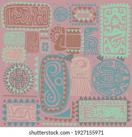 vector ethnic seamless print design