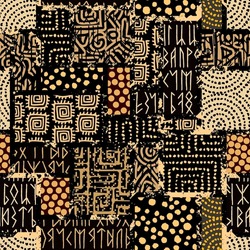 Vector Ethnic Tribal Pattern. Seamless Art Image.