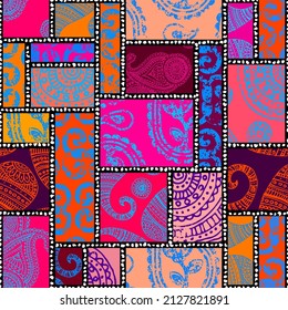 Patrón de la tribu étnica vectorial. Imagen de arte sin inconveniente.