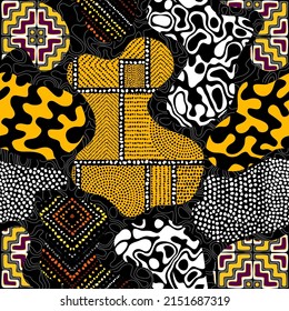 Patrón de la tribu étnica vectorial. Imagen de arte sin inconveniente.