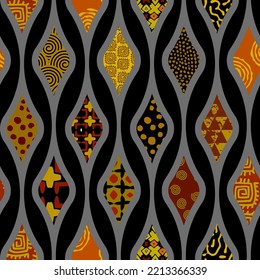 Vector ethnic tribal pattern. Seamless art image.