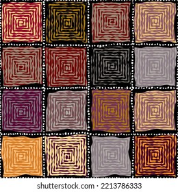 Vector ethnic tribal pattern. Seamless art image.