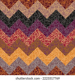 Patrón de la tribu étnica vectorial. Imagen de arte sin inconveniente.