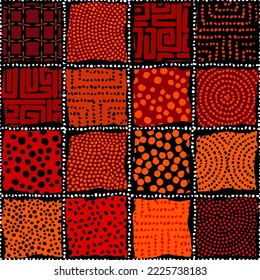 Vector ethnic tribal pattern. Seamless art image.