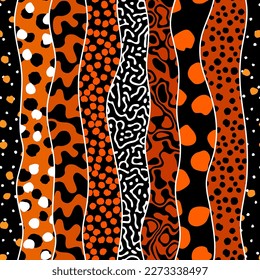 Vector ethnic tribal pattern. Seamless art image.