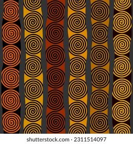 Vector ethnic tribal pattern. Seamless art image.