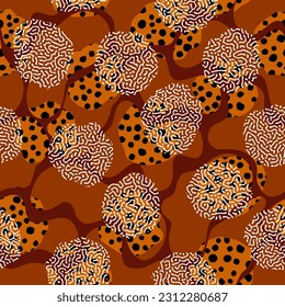 Vector ethnic tribal pattern. Seamless vector image.