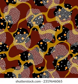 Vector ethnic tribal pattern. Seamless vector image.