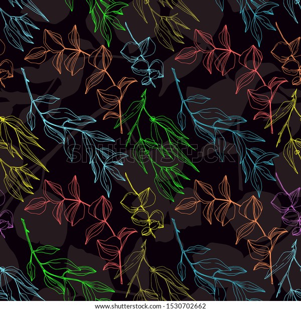 black on browns -Etched Jungle print Fabric
