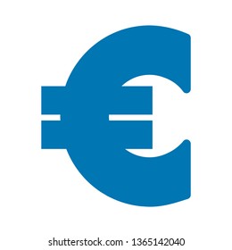Vector euro sign, money euro icon - currency euro bill symbol 