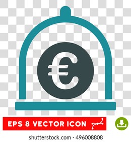 Vector Euro Standard EPS vector pictograph. Illustration style is flat iconic bicolor soft blue symbol on a transparent background.