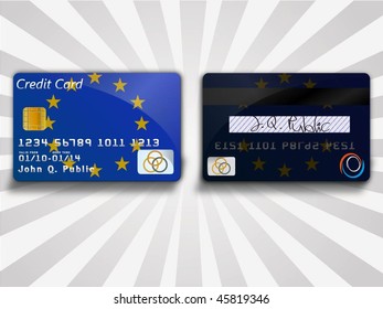 Vector Europe Card