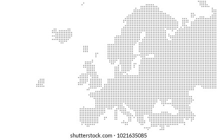 Vector - Europe map grid large