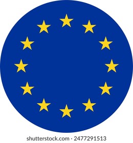 vector of a european union flag