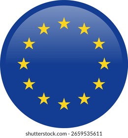 Vector de una bandera de la Unión Europea