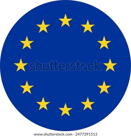 vector of a european union flag