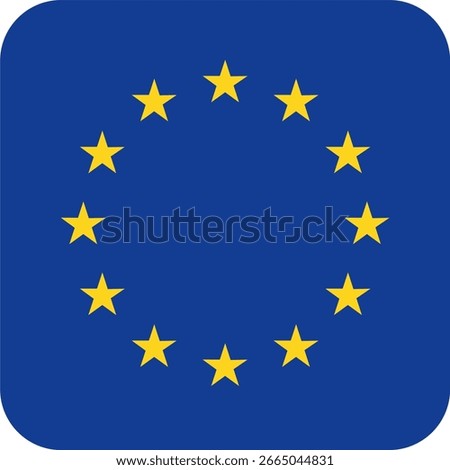 vector of a european union flag