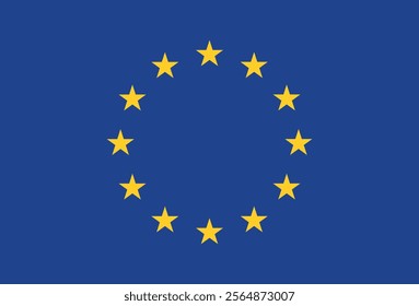 vector European Union Flag icon. Flag design of European Union.