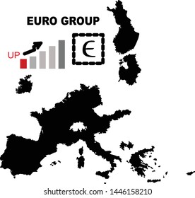 Vector European Union Infographic Map with Member States
