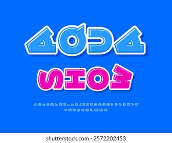 Vector Event Banner Aqua Show. Blue Rotated Font for Sport, Fashion, Logo Design.Glossy Alphabet Letters and Numbers set.