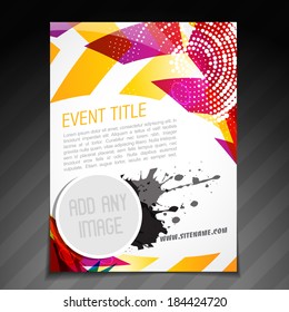 vector event  brochure flyer template poster design