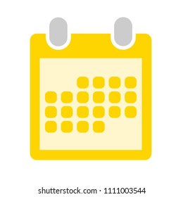 vector event calendar illustration isolated, office element - calendar icon