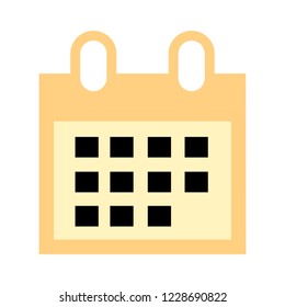 vector event calendar illustration isolated, office element - calendar icon