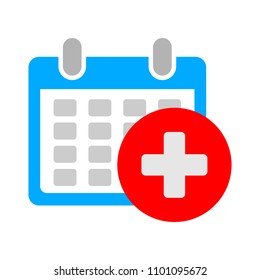 vector event date calendar illustration - time reminder icon
