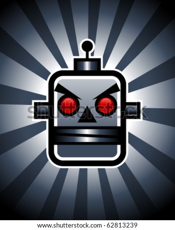 Vector Evil Robot