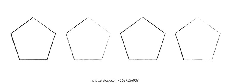 Vector evolution of triangular, quadrilateral, pentagonal, hexagonal, hexagonal and octagonal shapes. EPS 10 . Vector Illustration . 