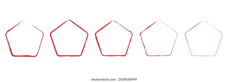 Vector evolution of triangular, quadrilateral, pentagonal, hexagonal, hexagonal and octagonal shapes. EPS 10 . Vector Illustration . 