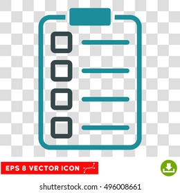 Vector Examination EPS vector pictograph. Illustration style is flat iconic bicolor soft blue symbol on a transparent background.