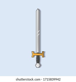 Vector de la espada Excalibur - ilustración