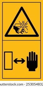 Instrucciones de pegatinas de seguridad de excavadora de Vector