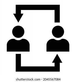 Diseño de iconos de glifos de intercambio de vectores
