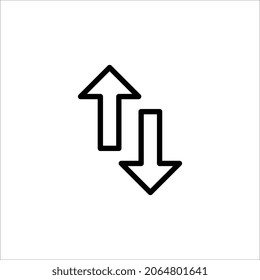 Icono de Vector Exchange. Ilustración vectorial plana sobre fondo blanco. EPS 10