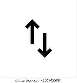 Vector Exchange icon. Flat vector illustration on white background. EPS 10