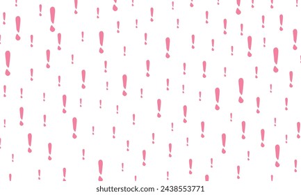 vector exclamation mark pattern background