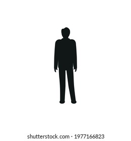 vector executive man with suit on white background