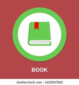 vector exercise book illustration icon - education icon, book isolated