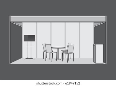 Vector exhibition stand