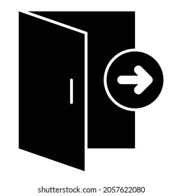  Vectoraustrittsglas-Symboldesign
